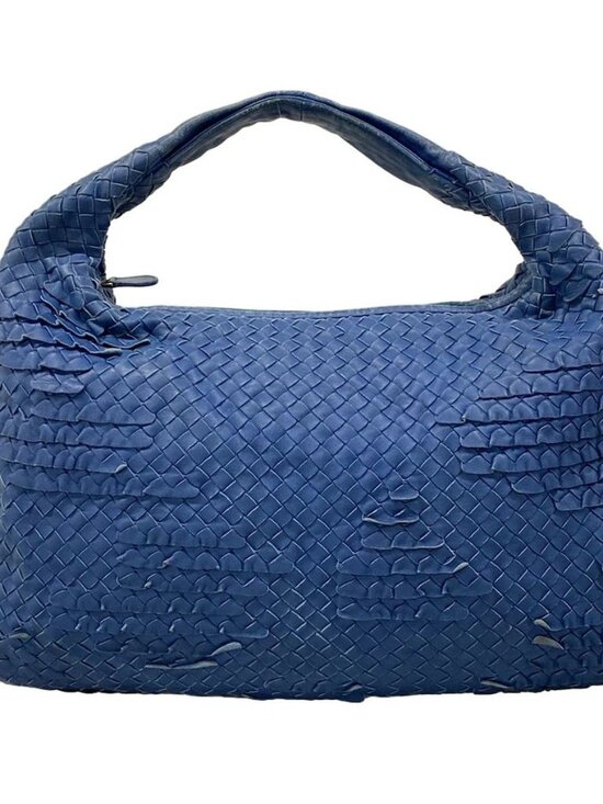 Bottega Veneta Handbags - BOTTEGA VENETA Intrecciato Blue Leather B********* Handbag